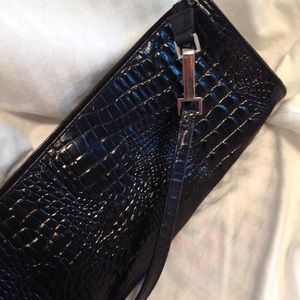 EUC Leather Embossed Handbag